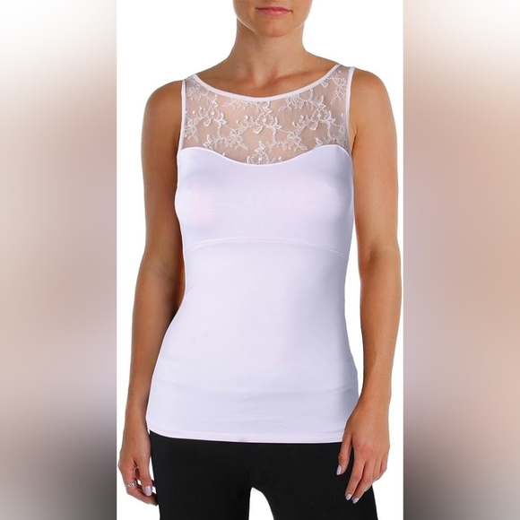 Spanx - Hide and Seek Shapewear - Lace Camisole Shaping Tank Top - Size L - Picture 1 of 7